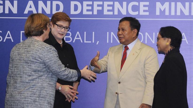 Prabowo-Retno Marsudi Bertemu Menhan dan Menlu Australia di Bali - Bagian 1