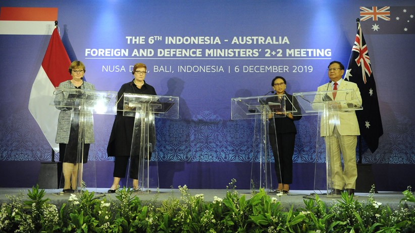 Prabowo-Retno Marsudi Bertemu Menhan dan Menlu Australia di Bali - Bagian 2