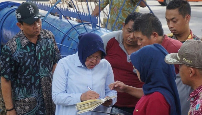 Antisipasi Genangan, Wali Kota Risma Minta Pengerjaan Rumah Pompa Dipercepat