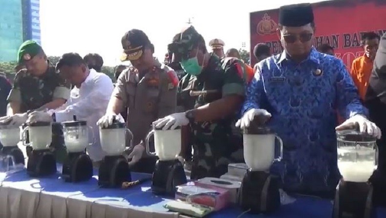 6,3 Kilogram Sabu Senilai Rp6 Miliar Dimusnahkan di Makassar