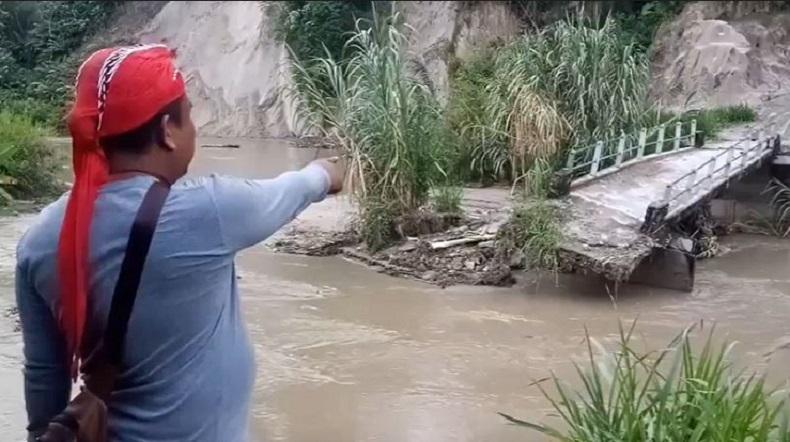 2 Jembatan Putus akibat Banjir di Sumbar, 200 KK Terisolasi