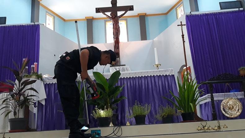 Jelang Malam Natal, Jibom Polda DIY Sterilkan 45 Gereja Besar