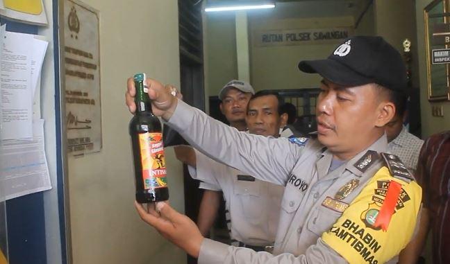 Akan Dijual saat Malam Tahun Baru, Puluhan Botol Miras di Sawangan Depok Disita