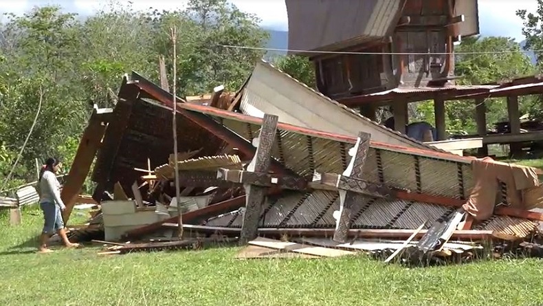 Diterjang Puting Beliung, 2 Warga di Toraja Utara Terluka