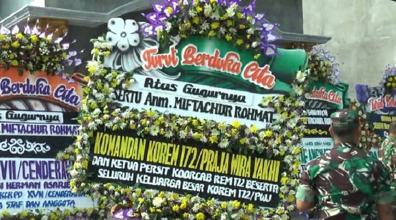 Jenazah Serda Miftachur Rohmat Dimakamkan Secara Militer Sore Ini di Demak