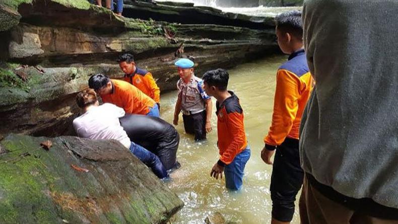 Liburan Tahun Baru, Pemuda di Barito Utara Tewas Terjatuh dari Air Terjun Jantur Doyan