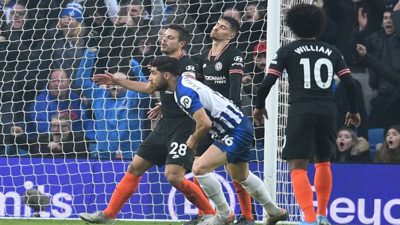 Hasil Brighton Vs Chelsea Gol Akrobatik Jahanbakhsh Paksa The Blues Raih 1 Poin