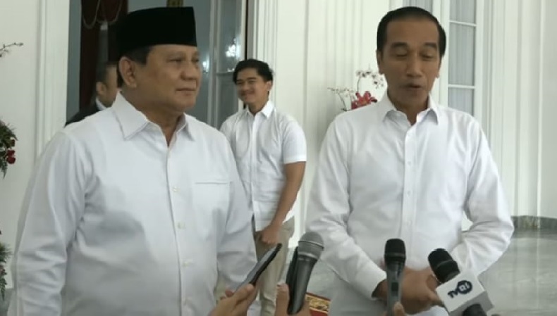 Menhan Prabowo Subianto, Orang Pertama yang Diterima Jokowi di Tahun 2020