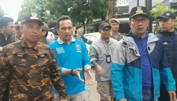 Cek Korban Banjir di Bekasi, Ridwan Kamil Minta Semua Pihak Tak Saling Menyalahkan