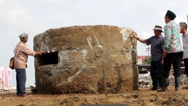 Benteng Bekas Penjajah Jepang Ditemukan di Pantai Dadap Indramayu