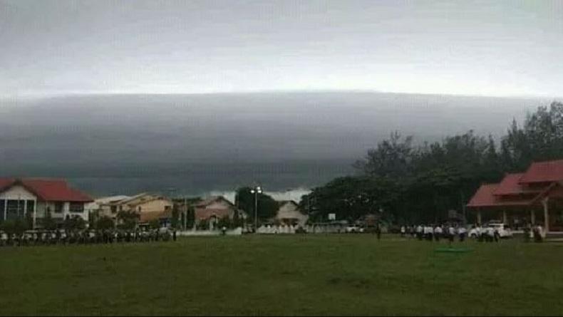 Viral Fenomena Awan Tsunami di Selayar saat Berlangsung Apel Siaga Bencana