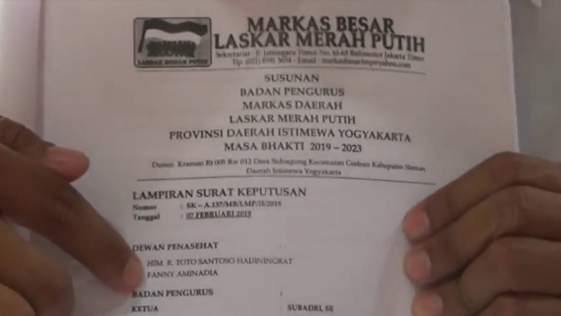 Raja Kraton Agung Sejagat Dirikan Markas Laskar Merah Putih di Yogyakarta