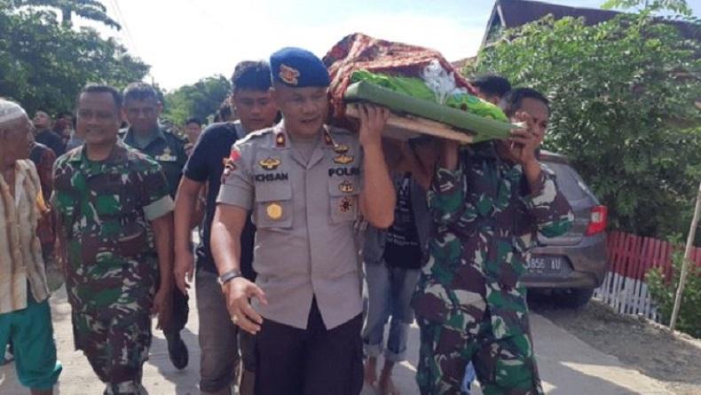 Danramil dan Komandan Batalion C Angkat Jenazah Supriadi Ibrahim, Wartawan Koran Sindo