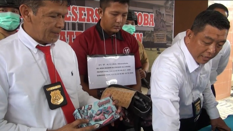 Pengedar Narkoba di Palembang Simpan Sabu di Kotak Mainan Anak Avangers