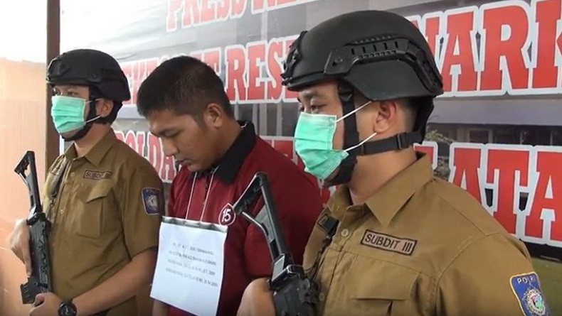 Kurir Narkoba di Palembang Dibekuk Polisi dengan Barang Bukti 270,42 Gram Sabu