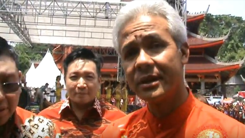 Ganjar Pranowo Pesan Atraksi Barongsai di Klenteng Sam Poo Kong Jadi Agenda Rutin