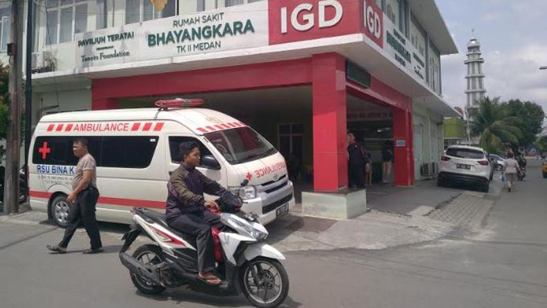 Heboh, Polisi Jatuh dari Flyover Jamin Ginting di Medan