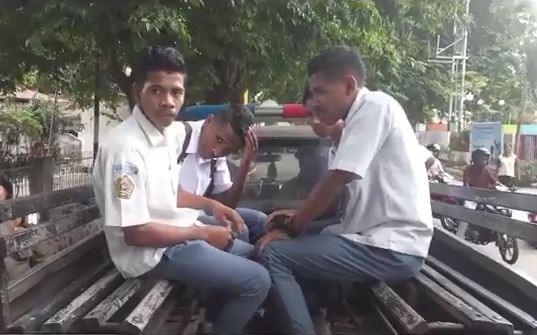 Ketahuan Bolos, 4 Pelajar di Maumere Diamankan Petugas Satpol PP