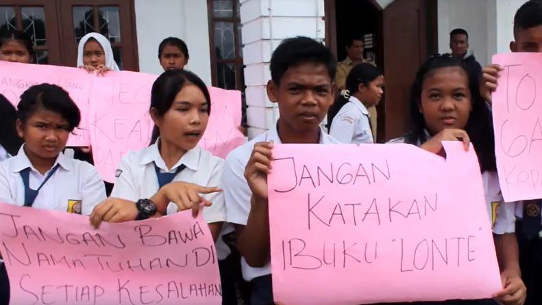 Siswa SMP di Tobasa Unjuk Rasa Tuntut Ganti Kepala Sekolah