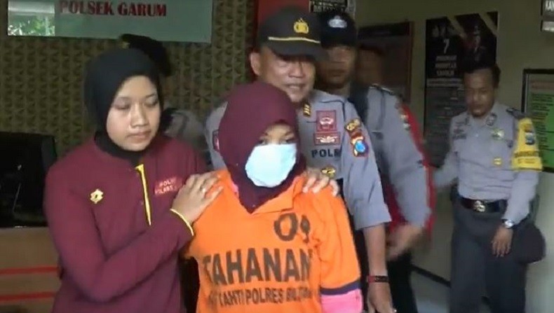 Tega! Janda di Blitar Cekik Bayi yang Baru Dilahirkan karena Malu