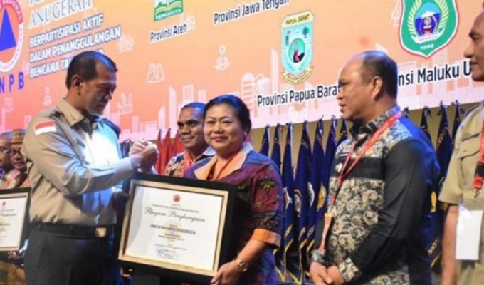 Pemkab Karangasem Bali Raih Penghargaan Penanggulangan Bencana Tingkat Nasional dari BNPB