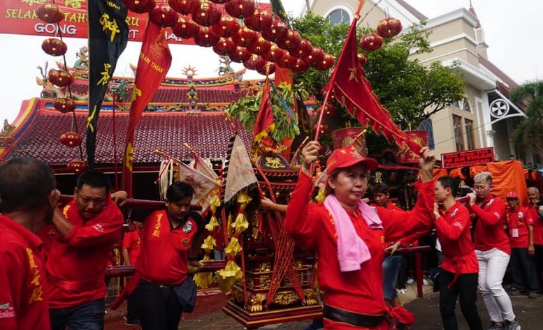 Kelenteng Po An Thian Pekalongan Gelar Kirab Ritual dan Budaya Imlek 2020