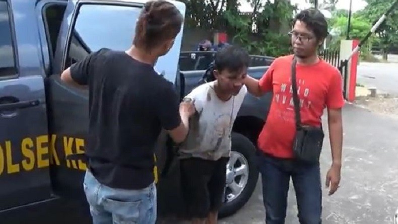 Jambret di Palembang Babak Belur Dihajar dan Diseret Warga usai Rampas Handphone