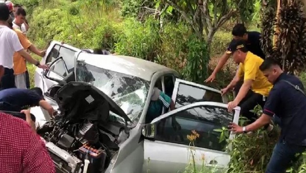 Gubernur Kalteng Sugianto Turun Tangan Bantu Korban Kecelakaan Beruntun di Kotim