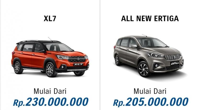 Satu Platform Ini Perbedaan  Suzuki  XL7 dan  Ertiga