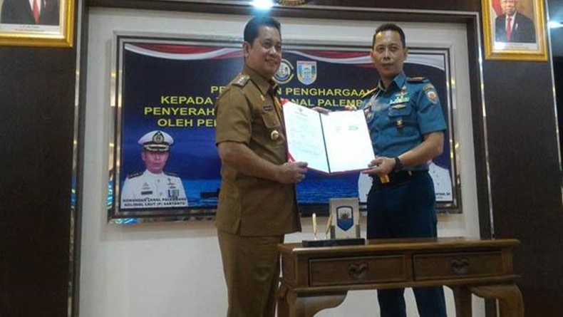 Dapat Hibah Lahan 2 Hektare, Lanal Palembang Akan Punya Lapangan Tembak