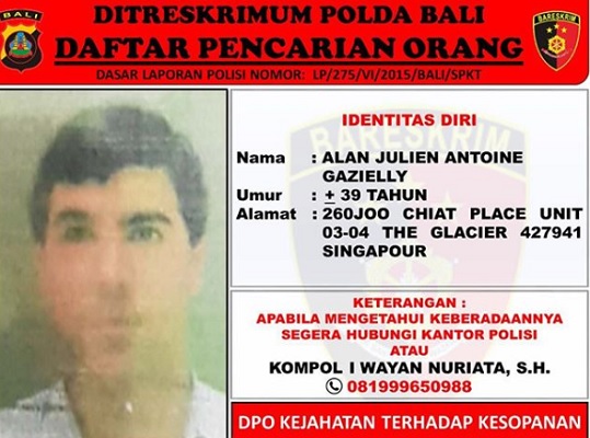 WN Prancis Diburu Polda Bali karena Lakukan Pelecehan Seksual Teman Kerja