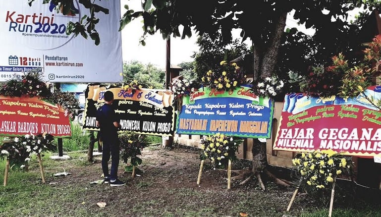 Ungkap Klitih, Polres Kulonprogo Banjir Karangan Bunga dari Masyarakat
