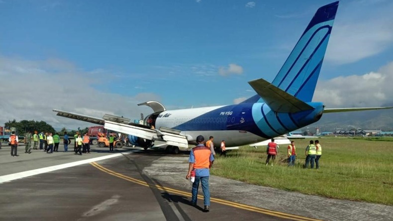 Pesawat Trigana Air Tergelincir di Bandara Sentani