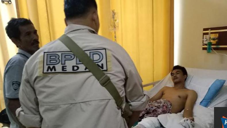 Kebakaran Rumah Kos di Jalan Mandolin Medan Baru, 1 Orang Terluka 