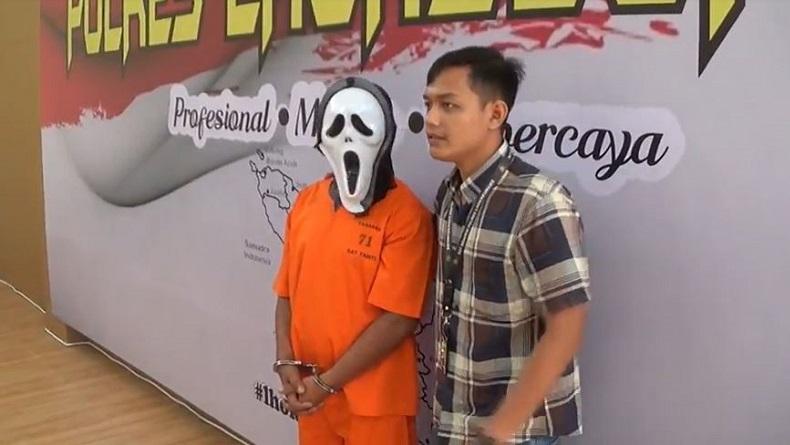 Pria Bertopeng Scream di Lhokseumawe Perkosa Adik Ipar Penyandang Difabel