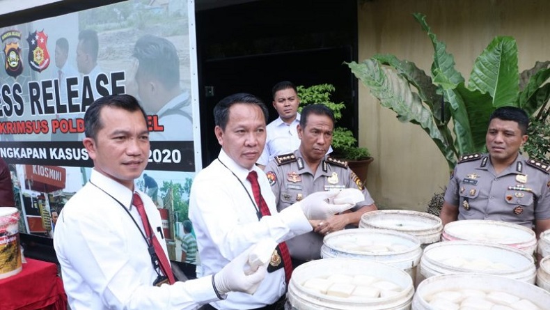 Polda Sumsel Gagalkan Penjualan 5.520 Tahu Berformalin di Palembang