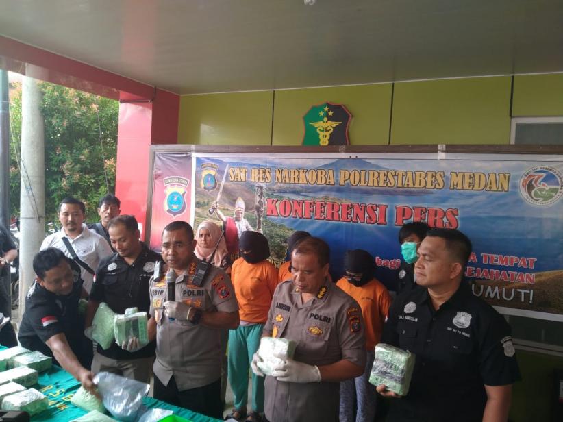 Polrestabes Medan Ungkap Peredaran 15 Kg Sabu dan 60.000 Pil Ekstasi