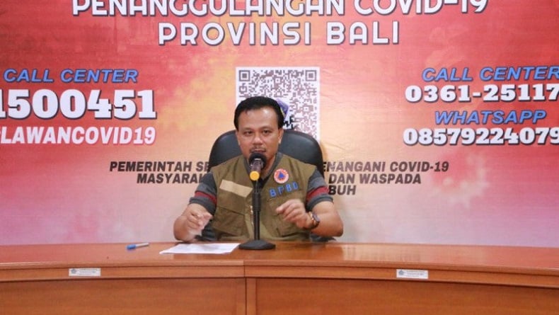 Peta Sebaran Positif Corona di Bali: Denpasar 25, Bangli 7, Badung 6