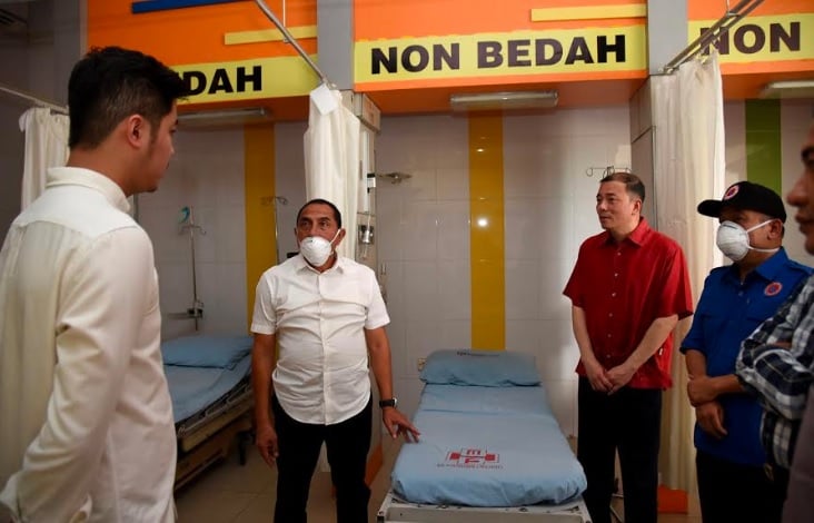 Perbanyak Ruang Isolasi Pasien Corona, Gubernur Edy Rahmayadi Tinjau Sejumlah RS