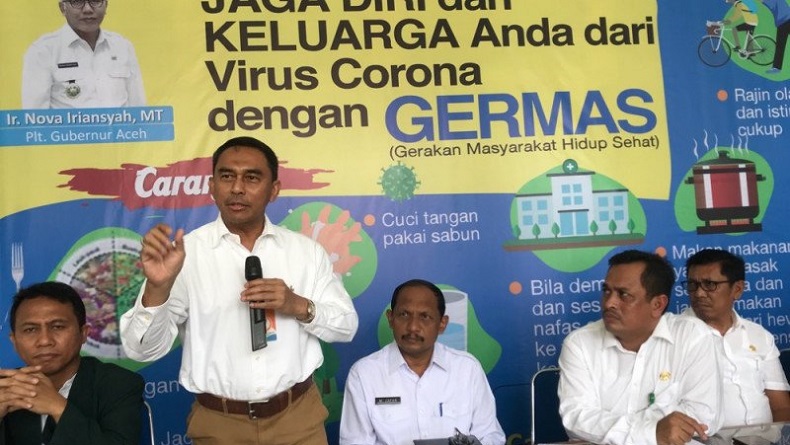 Aceh Laporkan Kasus Pertama Positif Corona, Laki-laki 56 Tahun