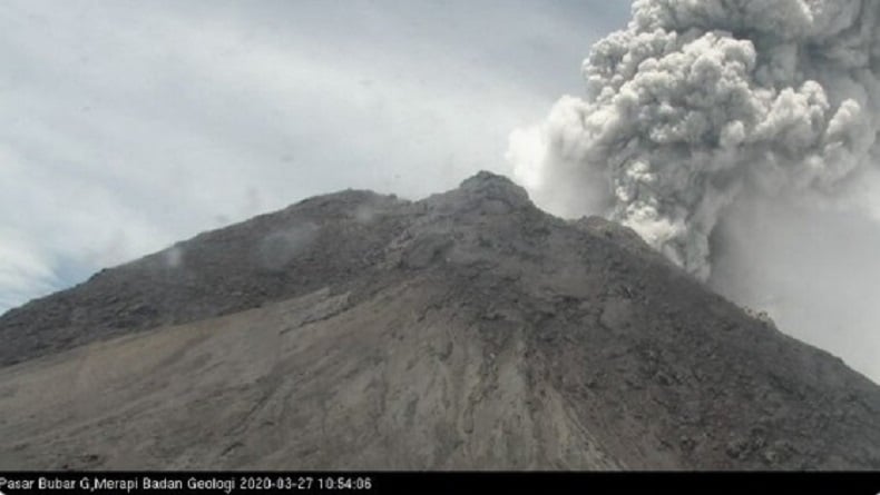 Gunung Merapi Erupsi Lagi, Tinggi Kolom Mencapai 5.000 Meter