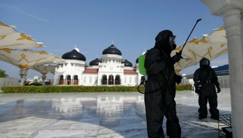 5 Positif Corona di Aceh, Perantau Kirim 2 Ton Disinfektan dan Hand Sanitizer