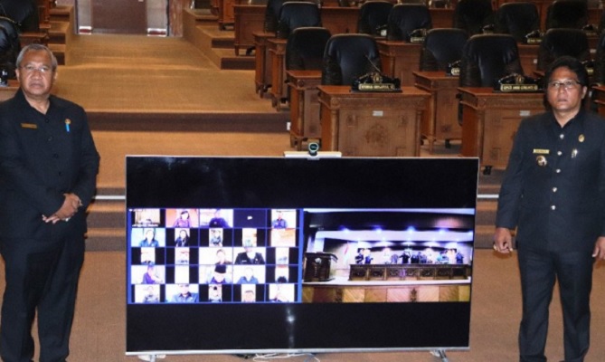 Sidang Paripurna DPRD di Bali Gunakan Teleconference