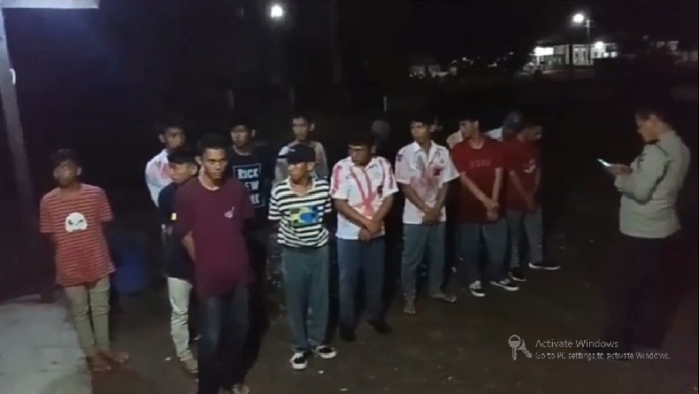 Manfaatkan Jalanan Sepi, Puluhan Pelajar SMA di Wajo Konvoi Keliling Kota