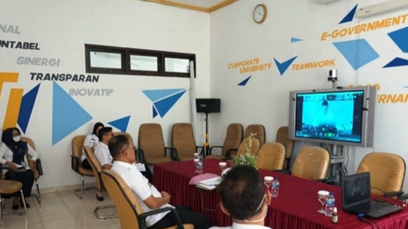 Cegah Corona, Tahanan di Rutan Sumsel Lakukan Sidang Virtual