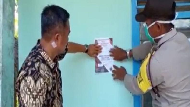 Di Desa Ini, Rumah Warga ODP Corona Ditempeli Stiker "Sedang Isolasi Diri 14 Hari"