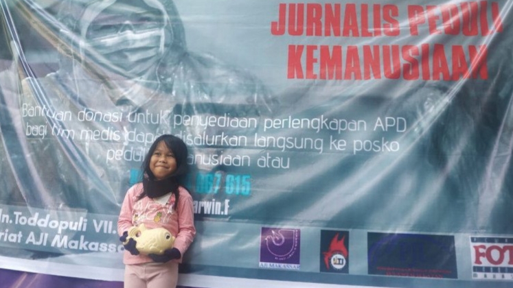 Kisah Inspiratif Anak 6 Tahun di Makassar Sumbang Tabungan untuk Bantuan Covid-19
