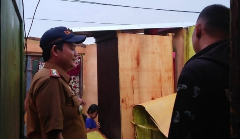 100-an Rumah Warga di Patumbak Rusak Diterjang Puting Beliung