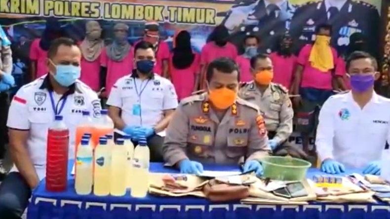 75 Pelaku Kejahatan yang Beraksi saat Wabah Corona di Lombok Timur Ditangkap