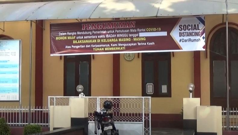 Gereja di Jombang Tiadakan Ibadah Jumat Agung untuk Cegah Penyebaran Corona